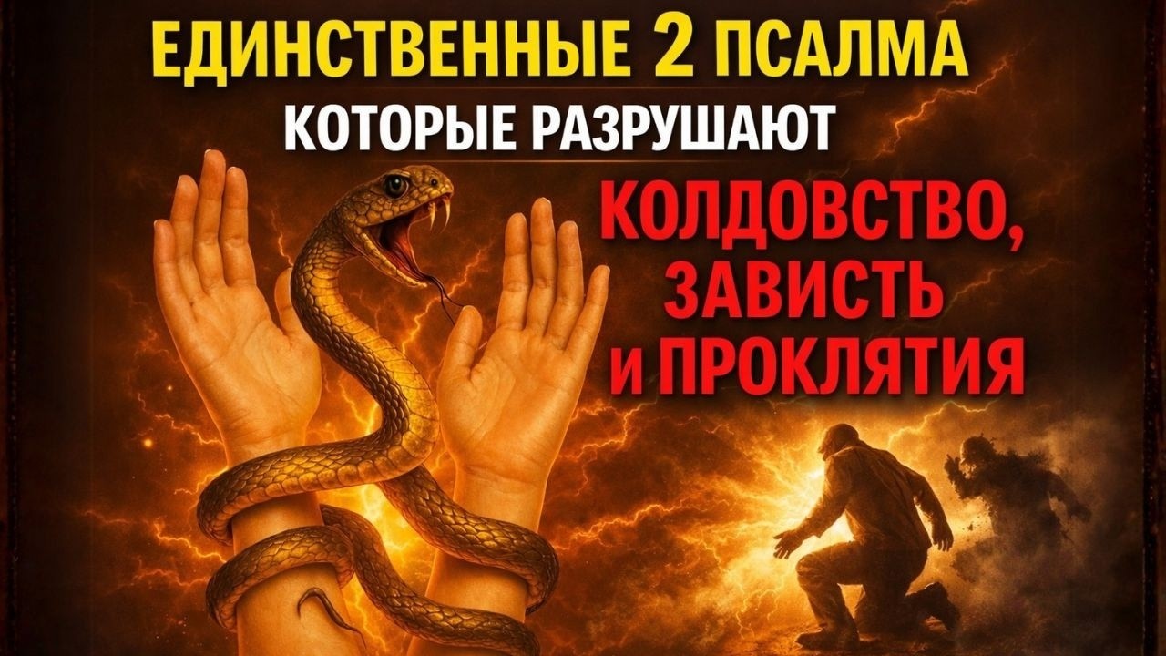 Единственные 2 ПСАЛМА, которые разрушают КОЛДОВСТВО, ЗАВИСТЬ и ПРОКЛЯТИЯ