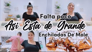 ASI ESTA DE GRANDE 👶🏼YA FALTA POCO/HACIENDO ENCHILADAS DE MOLE