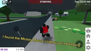 I found the Mickey Mouse clubhouse in bloxburg