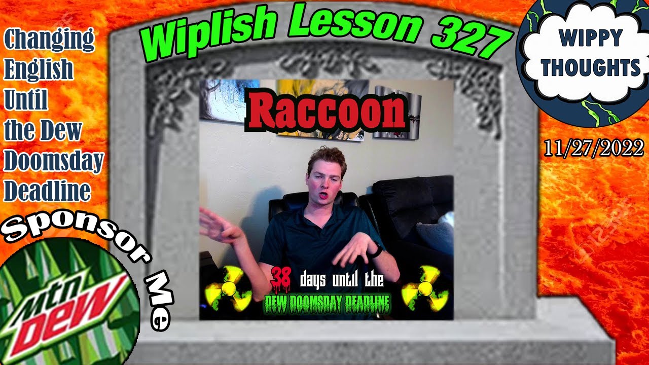 Raccoon Bruh - Wiplish Lesson 327 | Changing English Daily Until MTN Dew Sponsors Me