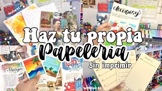 ✨Haz tu propia papelería casera sin imprimir✨+decoposy //parte 5