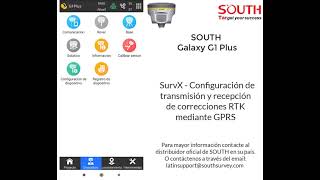 5.- SOUTH SurvX - Configuración de transmisión y recepción de correcciones RTK mediante GPRS screenshot 5