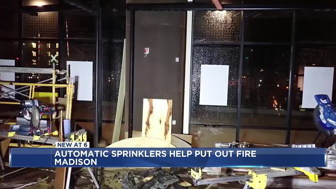 Sprinkler system saves fire from spreading in downtown Madison building ...