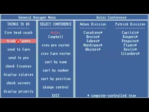 AMIGA Hockey League Simulator AMIGA OCS 1989 Bethesda Softworkscr Copyright Hunter adf COPIER