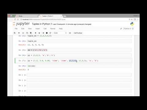 Tuples   Creating tuples
