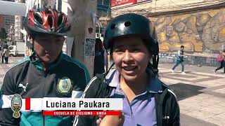 Escuela de Ciclismo de la UMSA protagonizaron una Caravana