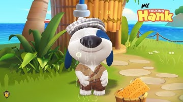 My Talking Hank - Gameplay Walkthrough Part 23 - Bubble Bath (iOS, Android)