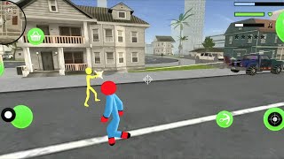Spider StickMan Rope Hero Strange Vegas Gangster 🤑Spider stick man fighter👍 New android gameplay screenshot 4