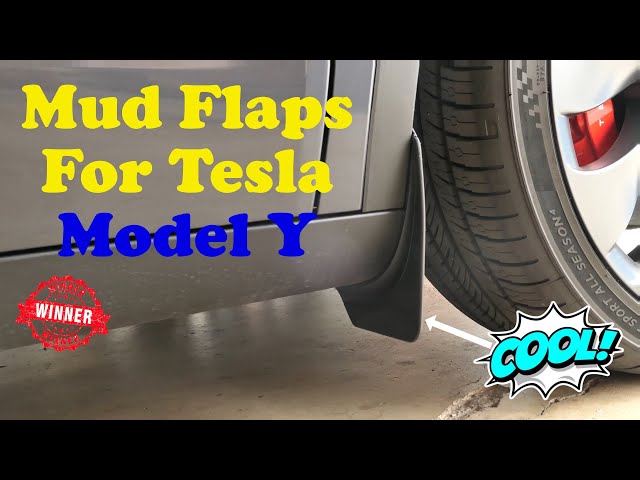 Tesla's offical front mud flaps are worth it!