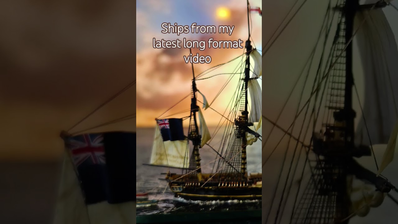 Some sterns of the ships featured in my latest longer format video about Heavy frigates and Razée