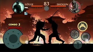 Shadow Fight 2 oynadım Shogun la savaş tım