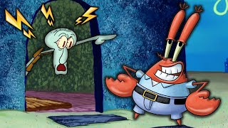 Squidward kicks out Mr Krabs Dr Livesey Walk of his house