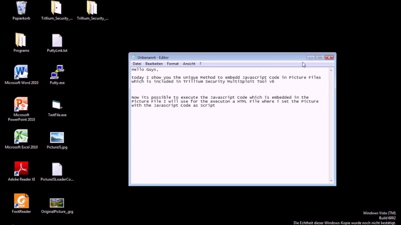 Trillium Security MultiSploit Tool v6 - Javascript in Picture Exploit ...