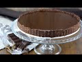 Tarta de chocolate negro con glaseado espejo y base de avellanas | &quot;Tarte au chocolat&quot; sin lactosa