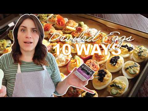 I Tried 10 Fancy Deviled Egg Recipes *ft. My Mom*