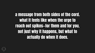 yes, they feel intense urges to reach out too ( ∞ )