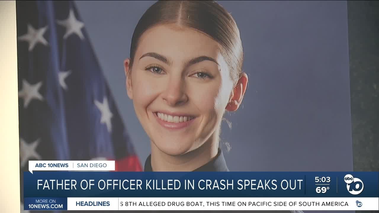 Father of officer killed in crash speaks out