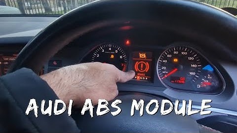 Audi A6 ABS  control unit replacement and coding