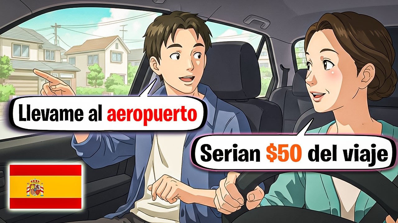 20 minutes of Spanish Conversations for Beginners (A1–A2) | Taxi Rides & Travel