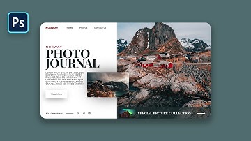 UI UX Design - Modern Travel Website User Interface Design in Adobe Photoshop - Fazil Studio