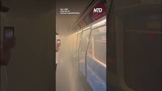 Passengers Rush to Escape Smoke Filled Train in New Jersey