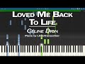Céline Dion - Loved Me Back to Life (Piano Cover) Synthesia Tutorial by LittleTranscriber