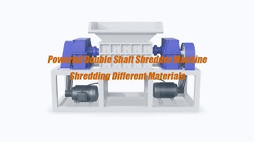 Double Shaft Shredder Machine Shredding Test