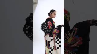 人気のテキスタイル「にゃん小判」が復刻！ #Shorts #furifu #2023 #kimono #fashion #trend #yukata