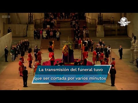 Guardia Real se desmaya durante el funeral de la reina Isabel II