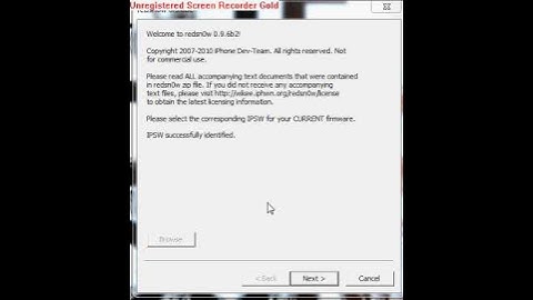 redsn0w 0.9.6b2 mc not supported