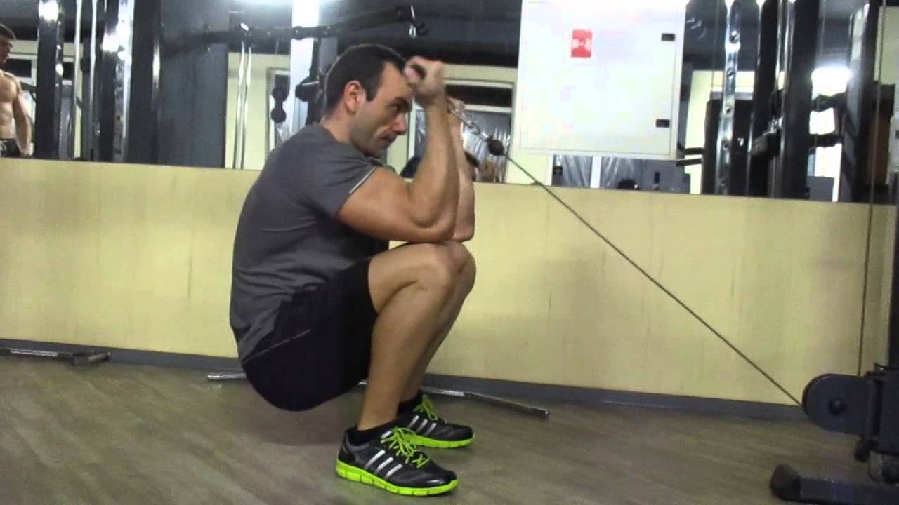 Squatting cable preacher curl YouTube