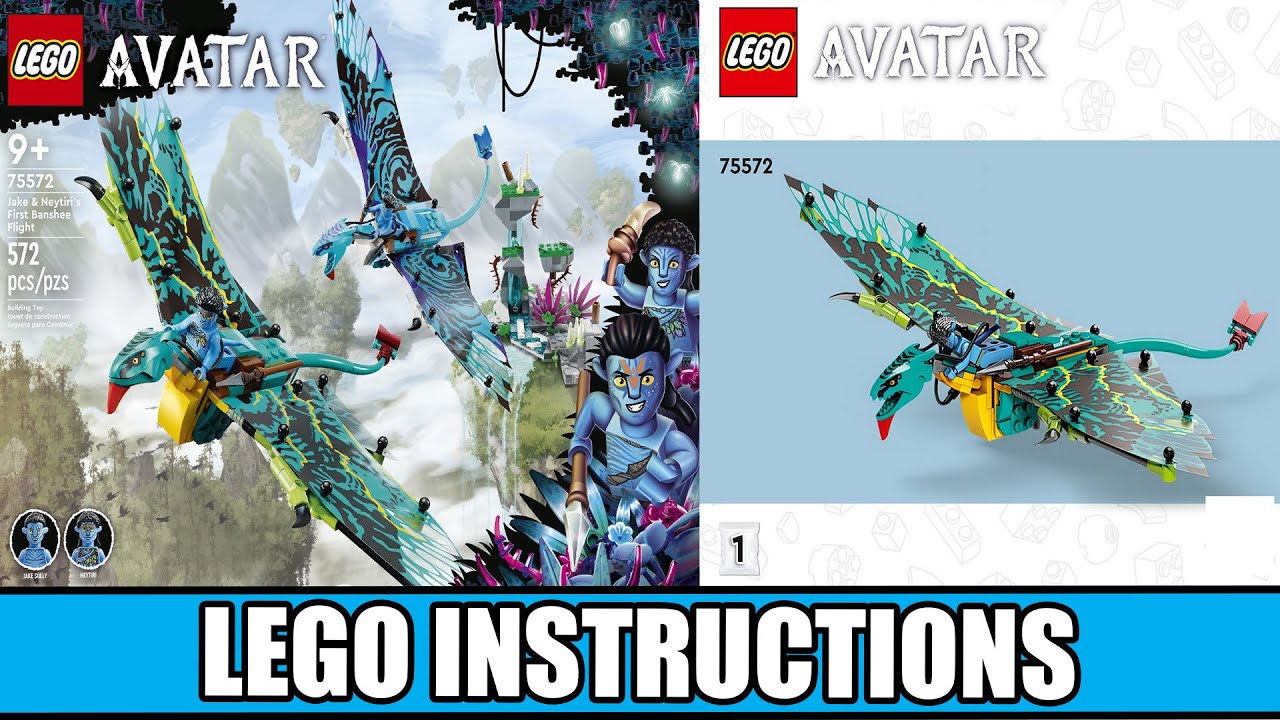 Avatar - Jake & Neytiri's First Banshee Flight LEGO instructions