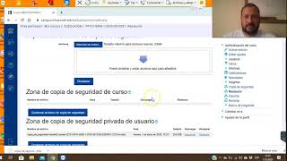 Backup, exportar e importar aula