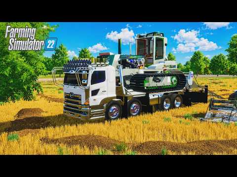 รับจ้างปั่นนา  | รถตีดิน | Farming Simulator 22 #fs22 #แจกมอด