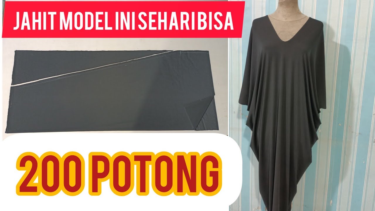 jahit baju kaftan seperti ini sehari bisa 200 potong// #jahitbajukaftansepertiiniseharibisa200potong