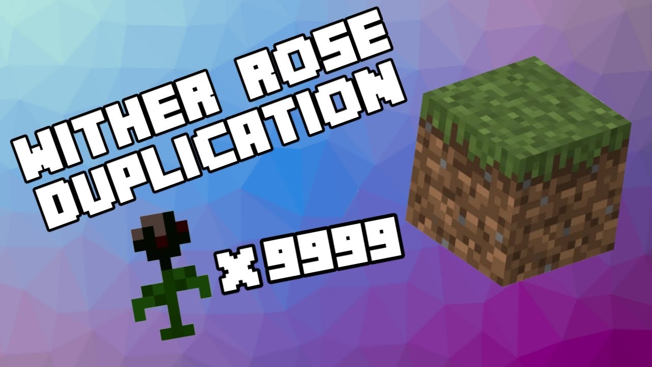 Minecraft Pe New Op Wither Rose Duplication Mcpe Xbox Ps4 Nintendo Switch Windows 10 Youtube