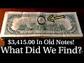 What Did We Find In $3,415.00 Of Old Bank Notes