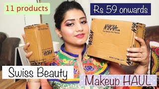 Huge Swiss Beauty makeup Haul with 11 products  / affordable makeup haul 2021