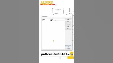 How to set up Fabric List on PAD program [PAD system Tutorial I Digital Pattern Making] #shorts