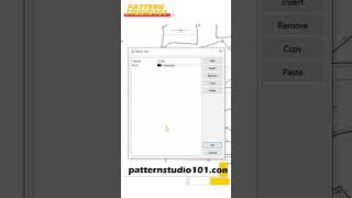 How to set up Fabric List on PAD program [PAD system Tutorial I Digital Pattern Making] #shorts