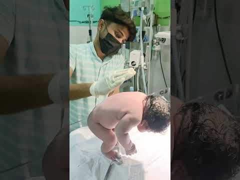 newborn baby after birth #crying #motivation #viral vedio #nursing work #gnm