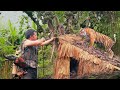 build stone shelter hut attack tiger follow from forest