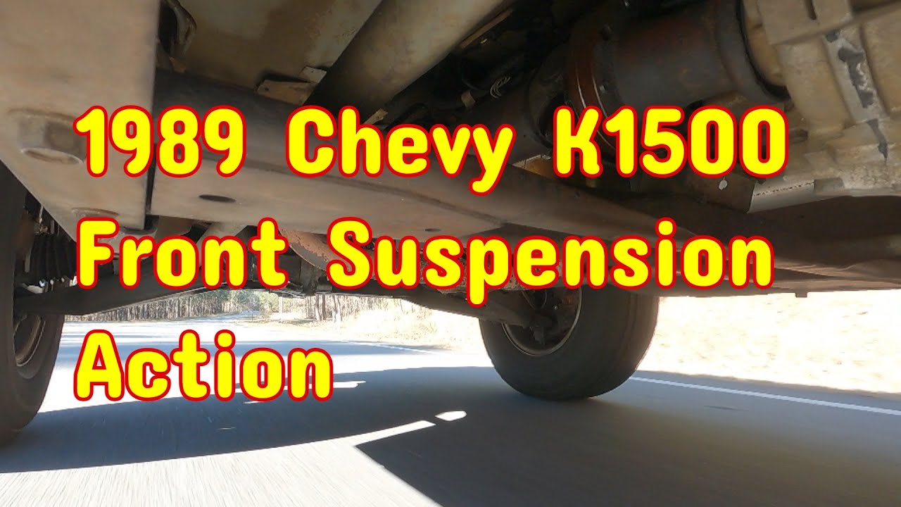 1989 Chevy K1500 Front Suspension Action/Movement While Driving - YouTube