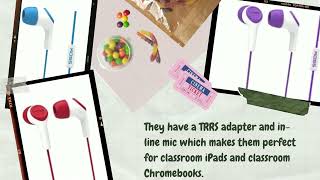 School Earbud with Microphone- KEB15i