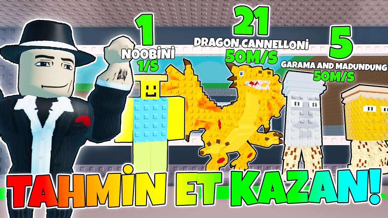 SAYIYI TAHMİN ET DRAGON KAZAN! 😱 - Steal a Brainrot