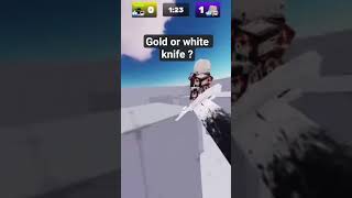 Knife skin gold or white? #shorts