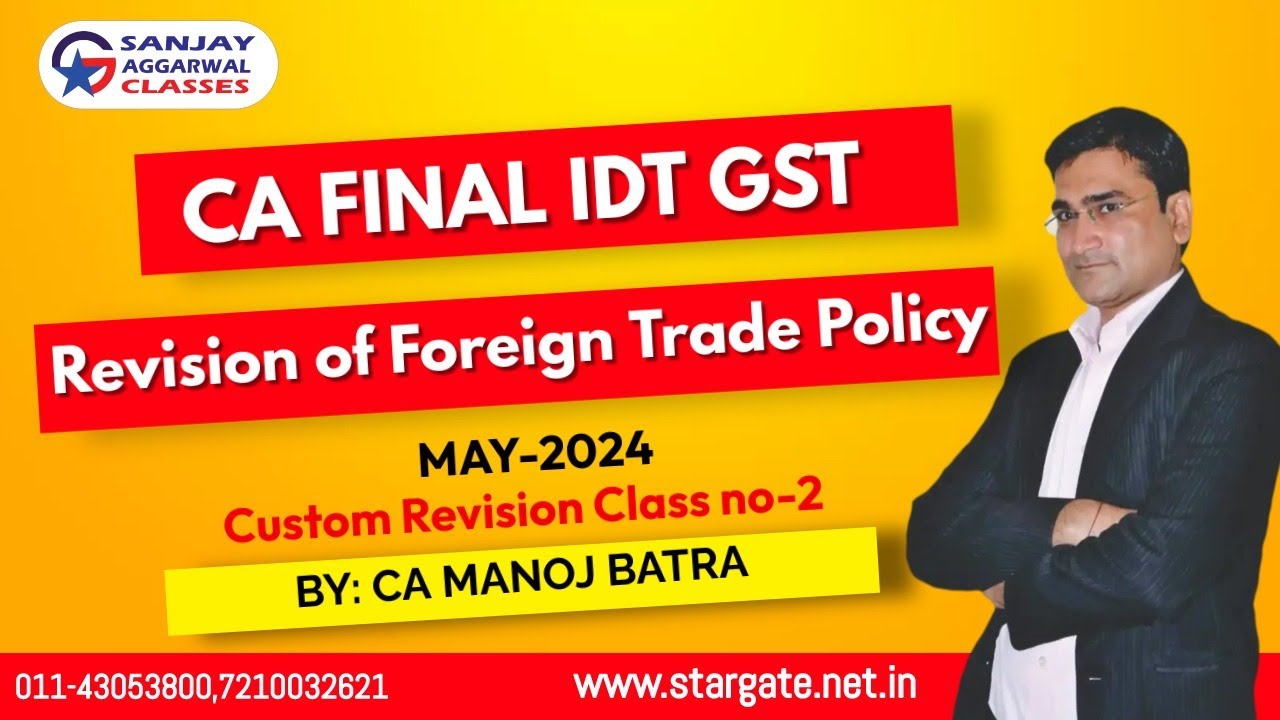 CA FINAL IDT | CUSTOM REVISION CLASS - 2 | FOR MAY 24 ATTEMPT | CA ...