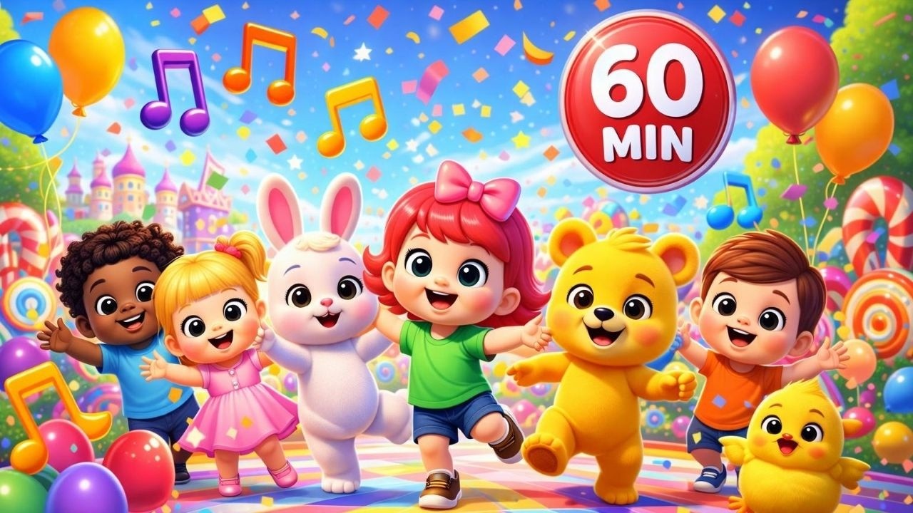 Colaj 60 MIN cu Cele Mai Ascultate și Iubite Cântece pentru Copii Cântece Gradinita TraLaPici