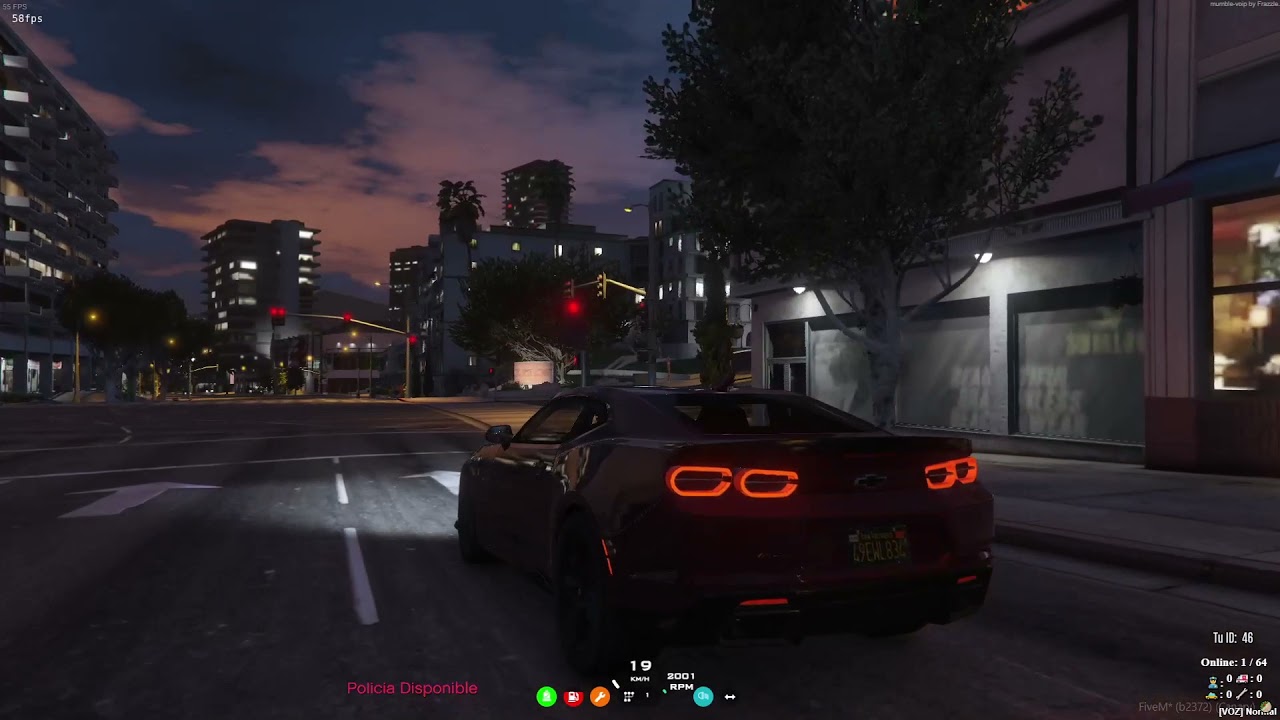 CHEVROLET CAMARO GAMEPLAY GTA5 | V8 EXTRA LOUD | SONIDO REAL | FIVEM ...