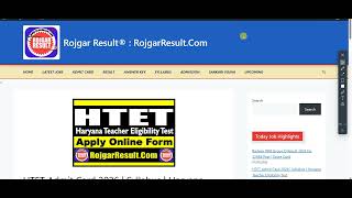 HTET Admit Card 2026 | Syllabus | Haryana Teacher Eligibility Test | Kaisev Download Kare screenshot 1